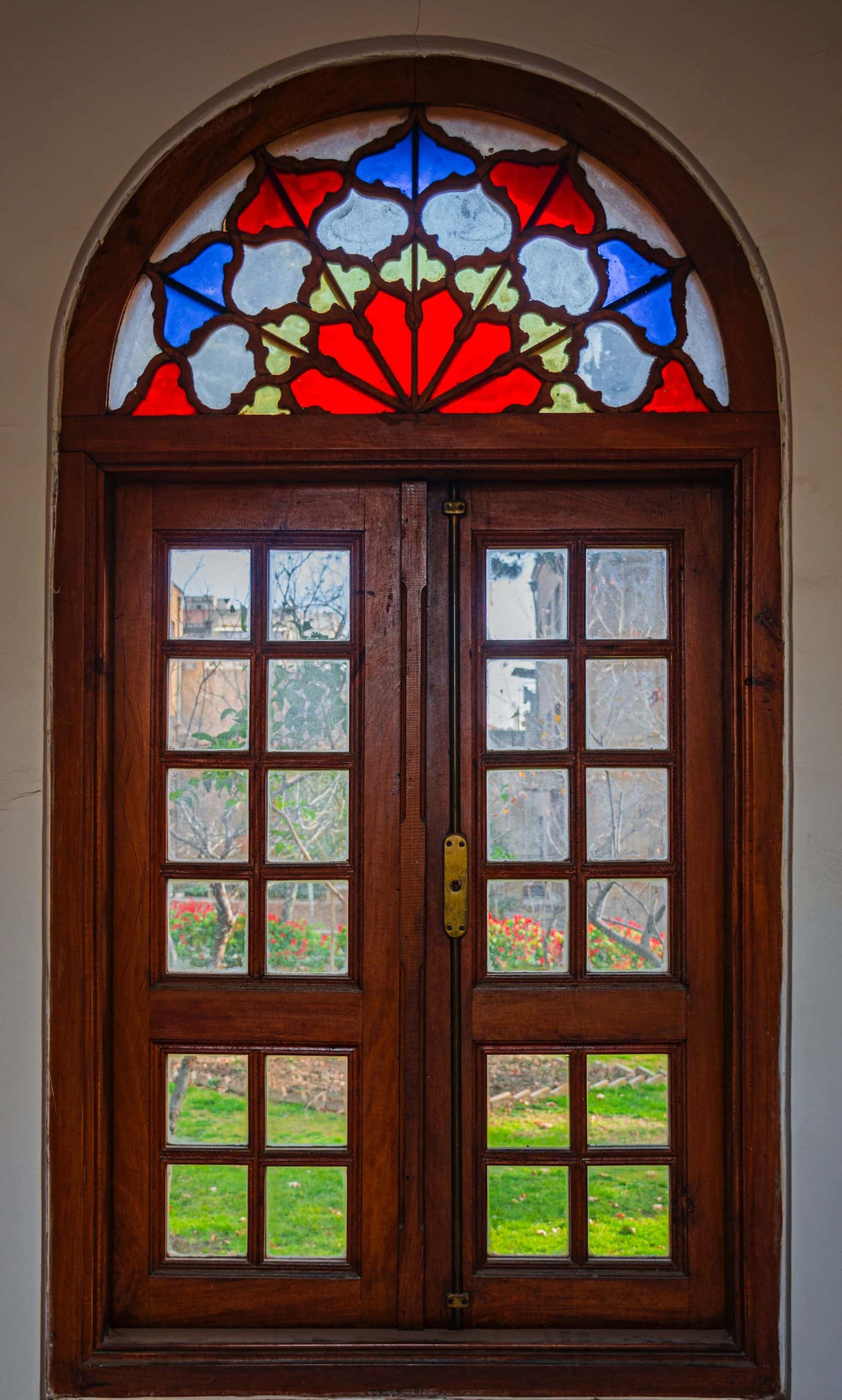 deco style french doors