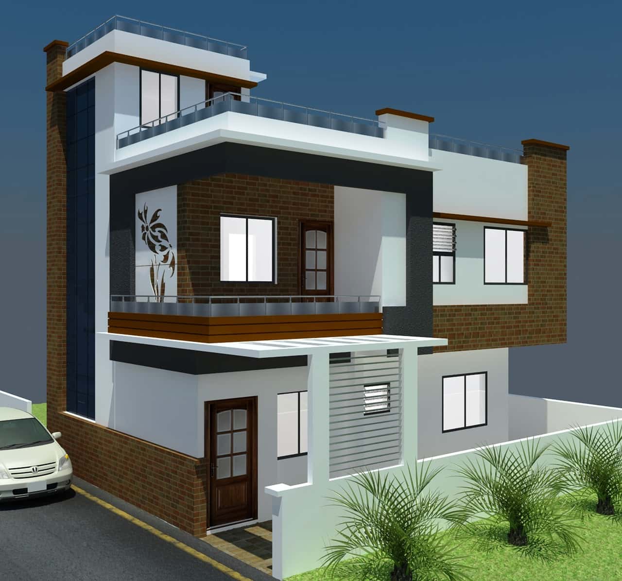 double floor front elevation