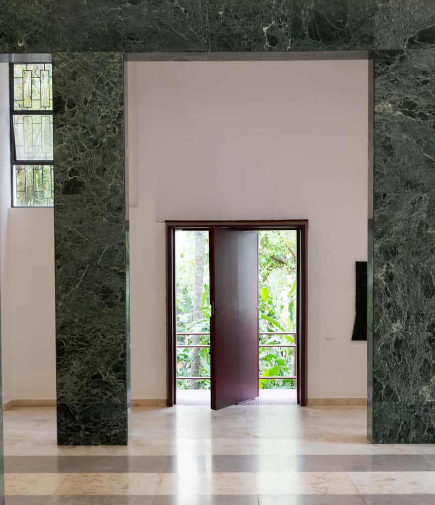 elegant wood pivot door