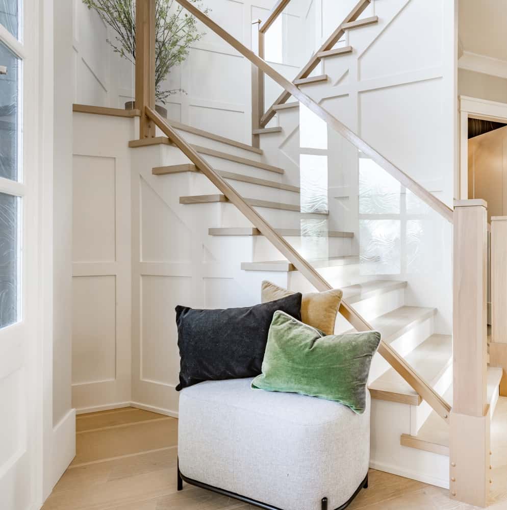 etched glass stairs