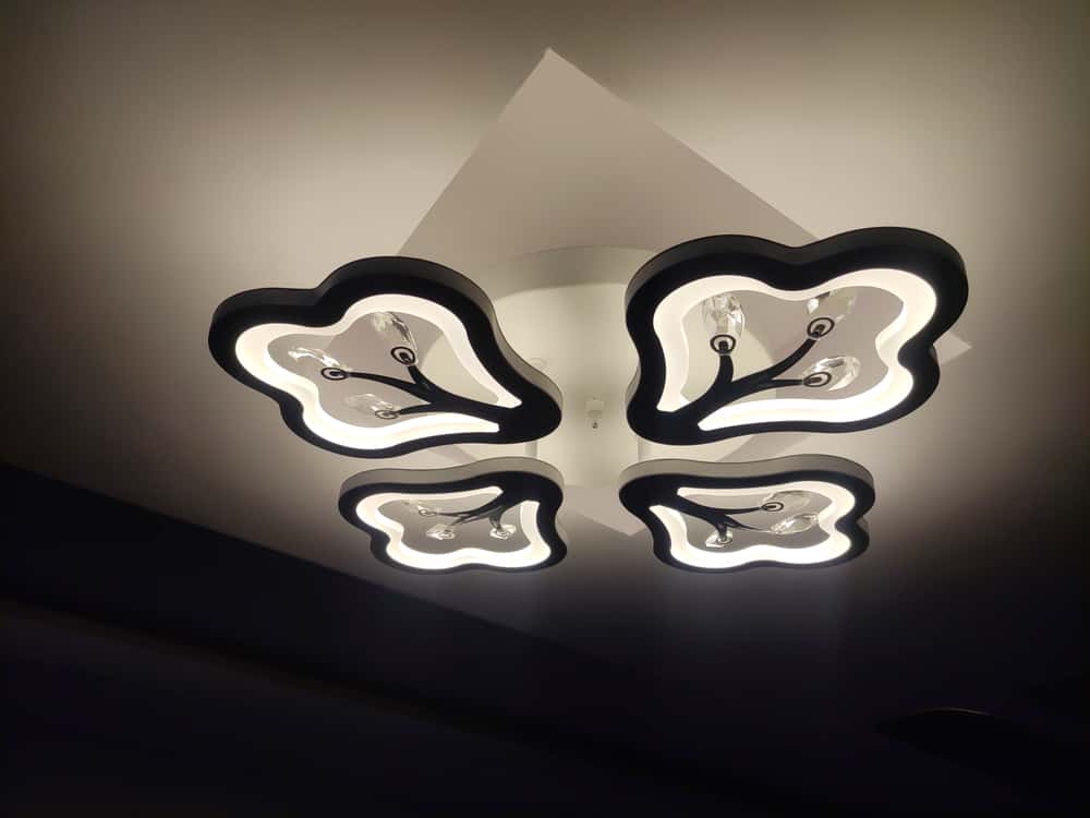false ceiling colour combination with patterns