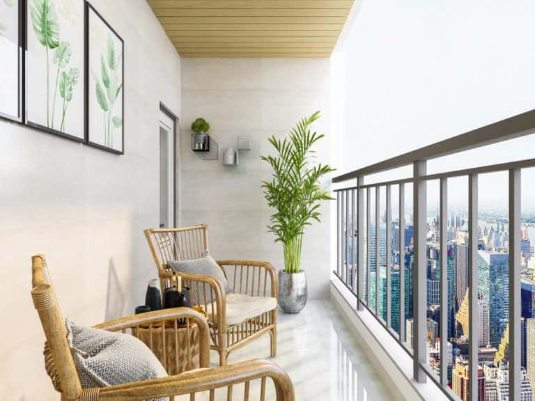 View of Balcony Ceiling Designs to Enhance Your Outdoor Space