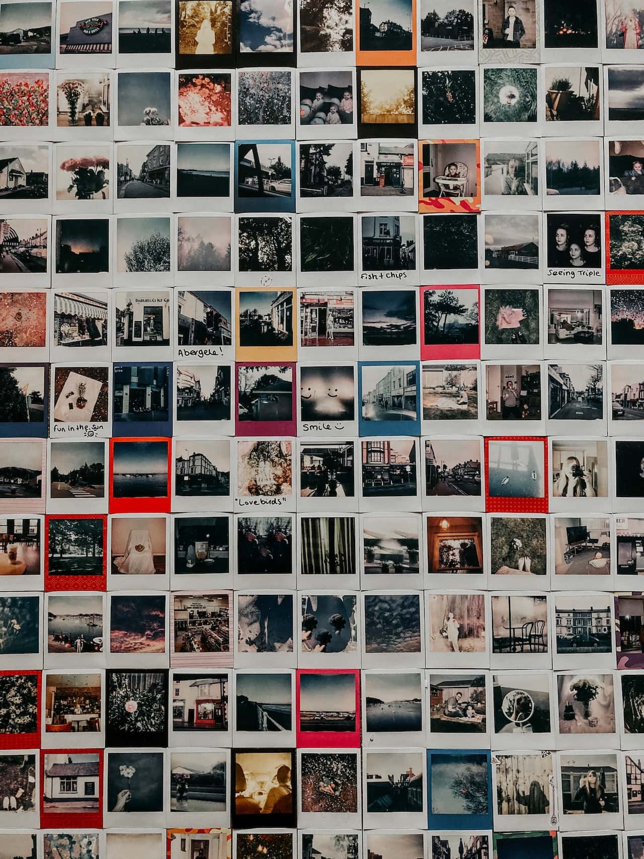 family photo wall