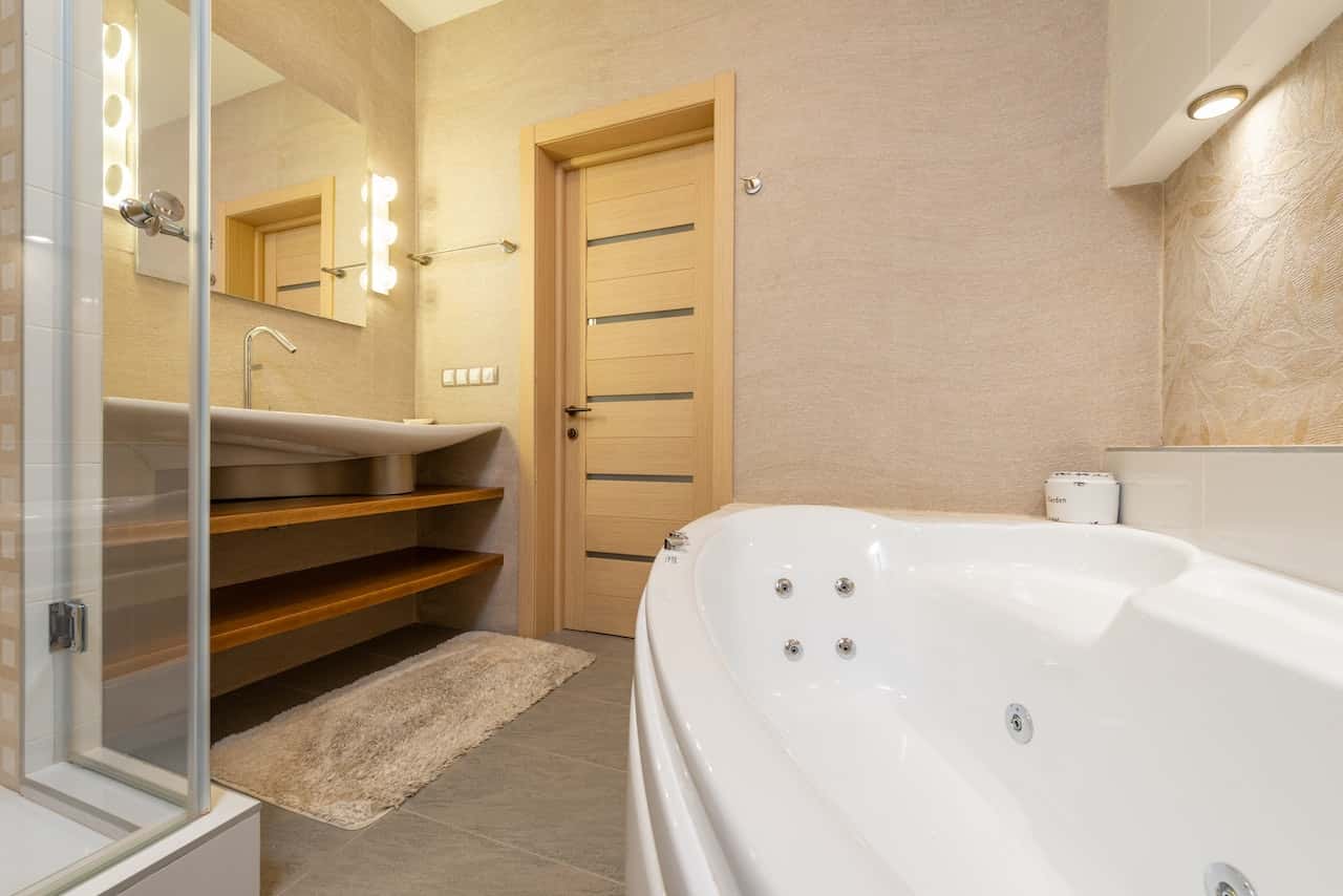 fibre bathroom door design
