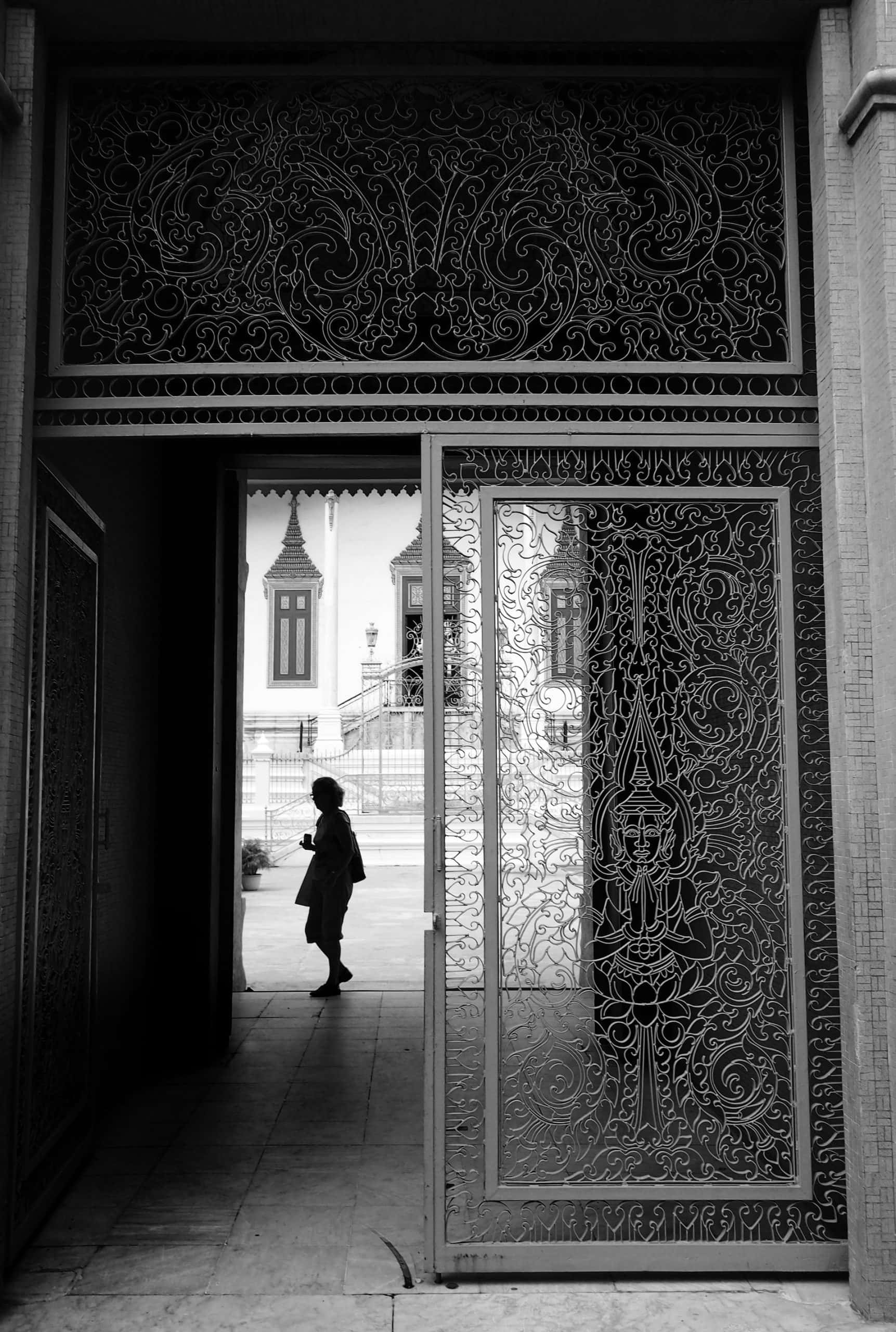 filigree double door grill gate design