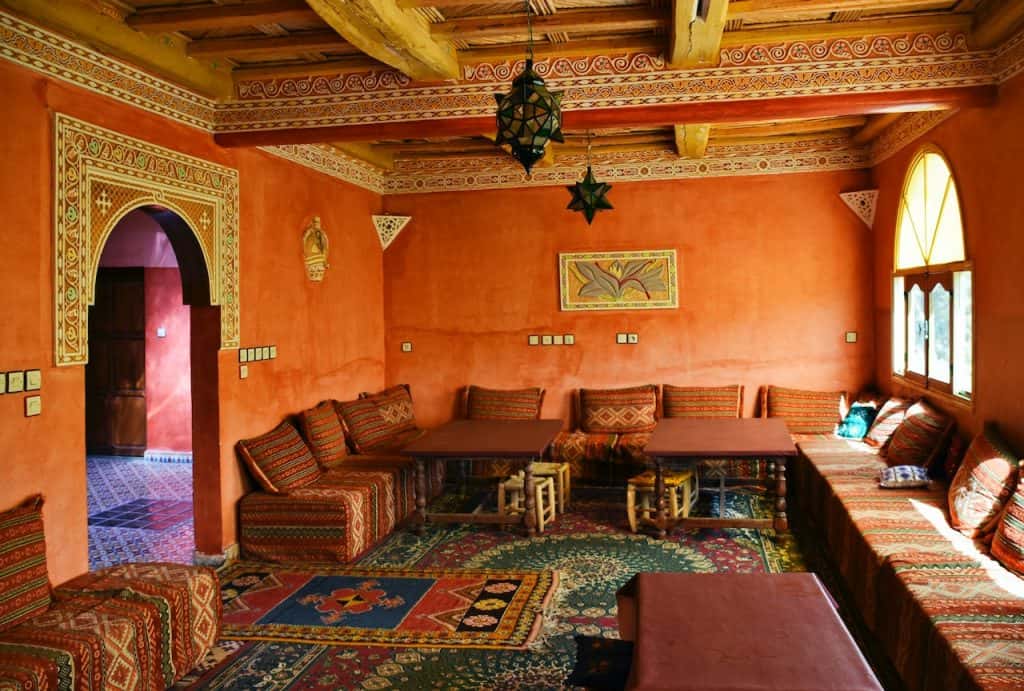 flamboyant orange wall designs