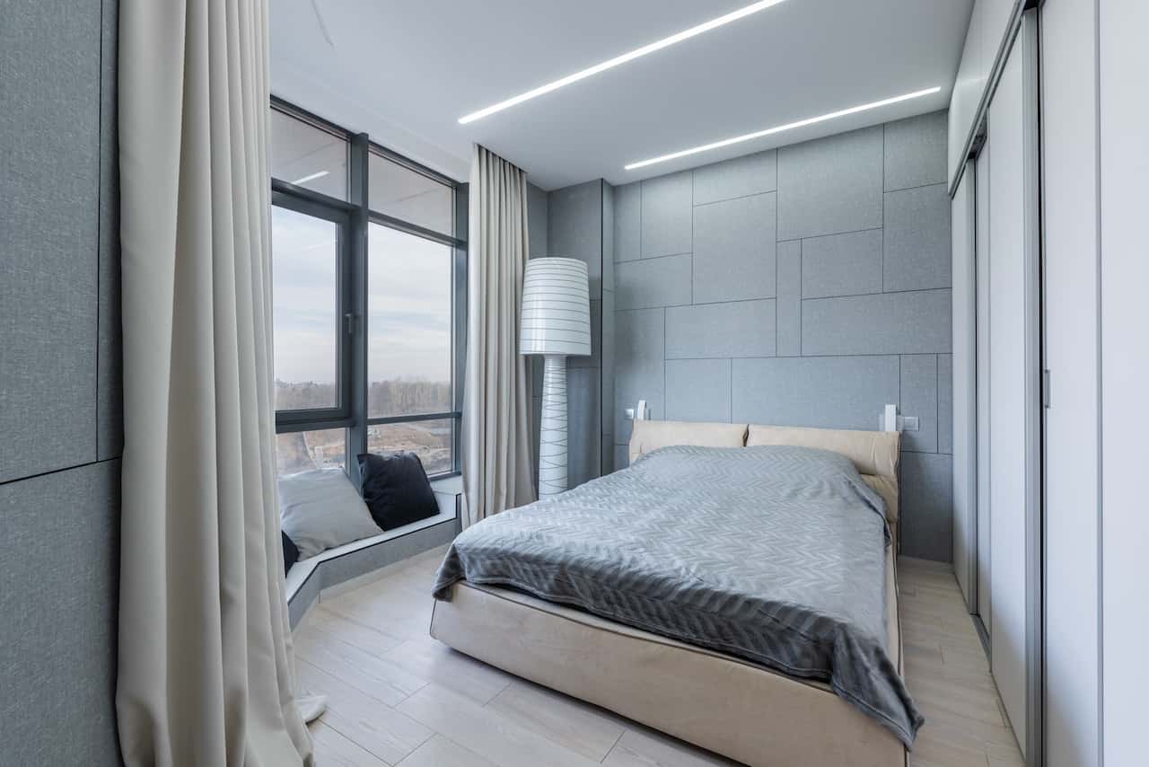 flush lighting in the pop design
