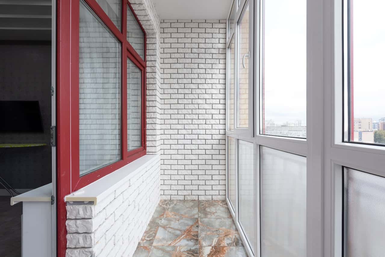 frosted glass balconies