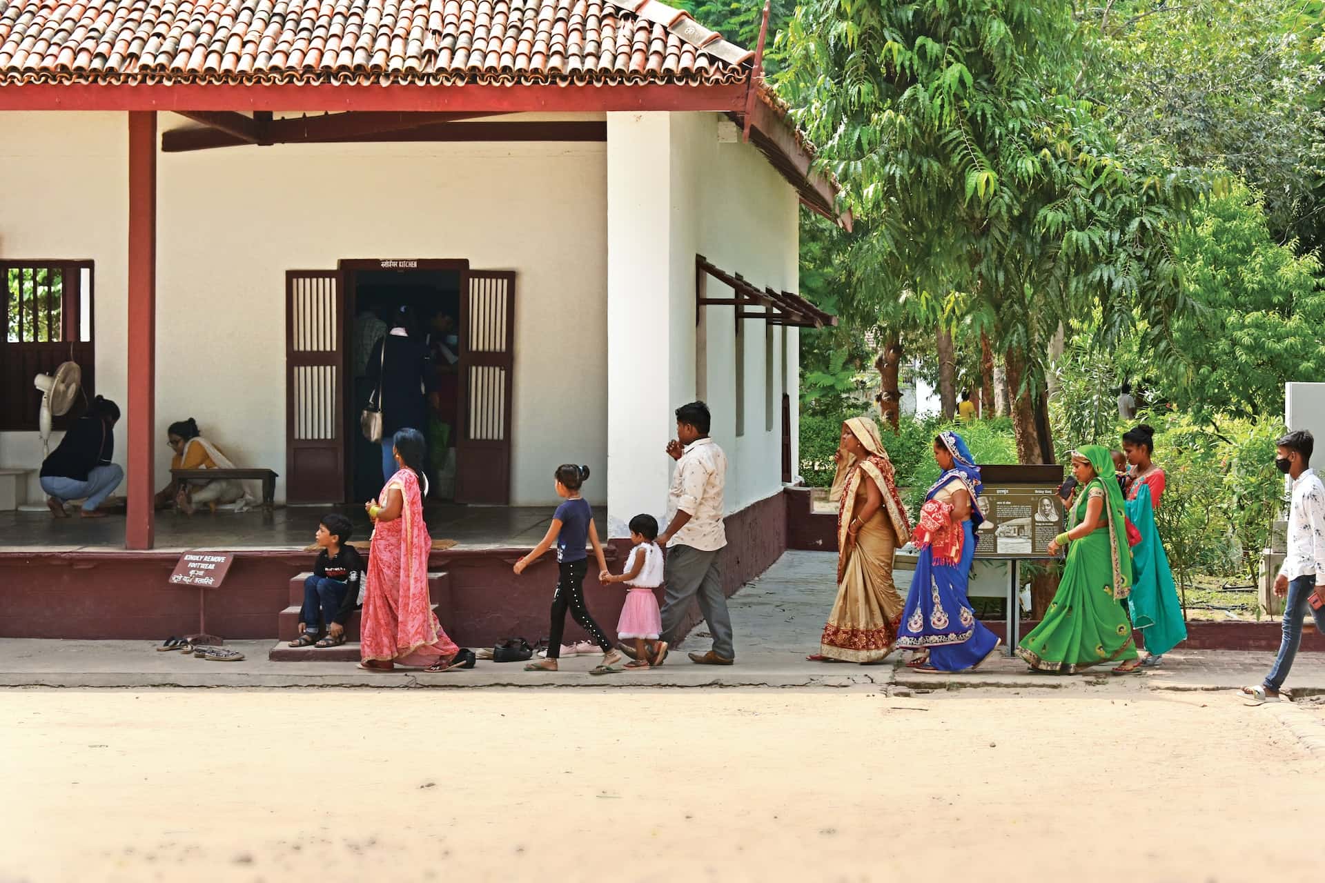 gandhiji’s ashram veranda design