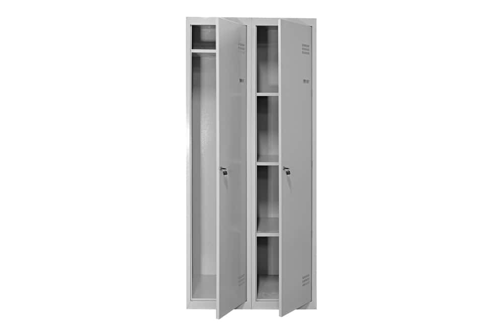 grey locker room steel wardrobe