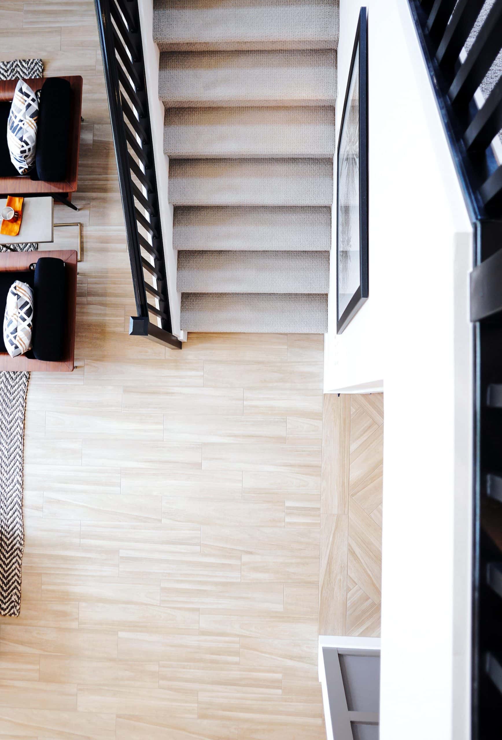 grey painted stair ideas