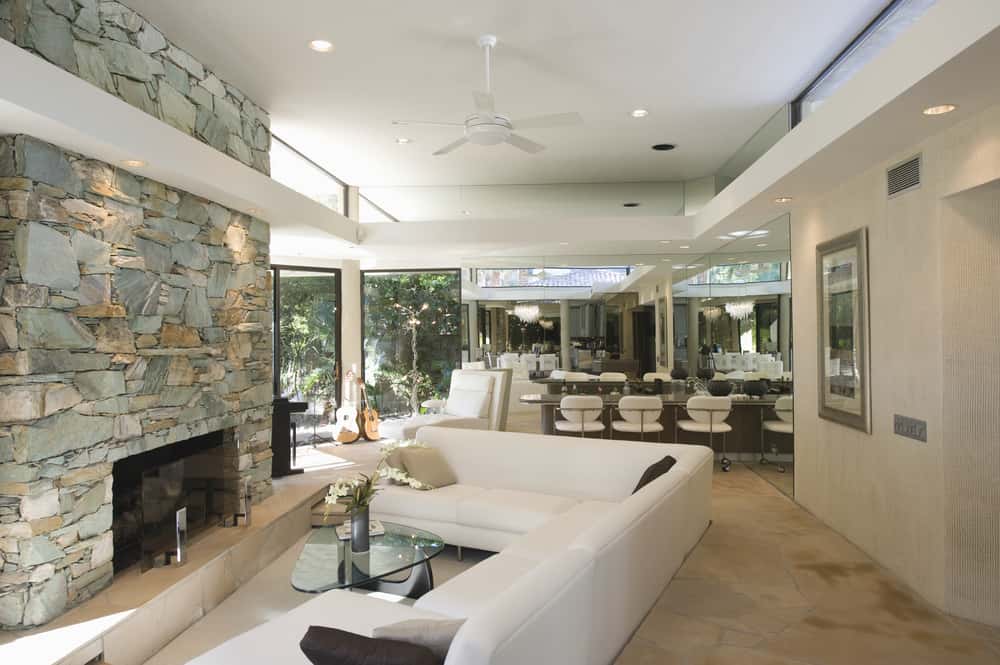 indoor conversation pits near fireplaces