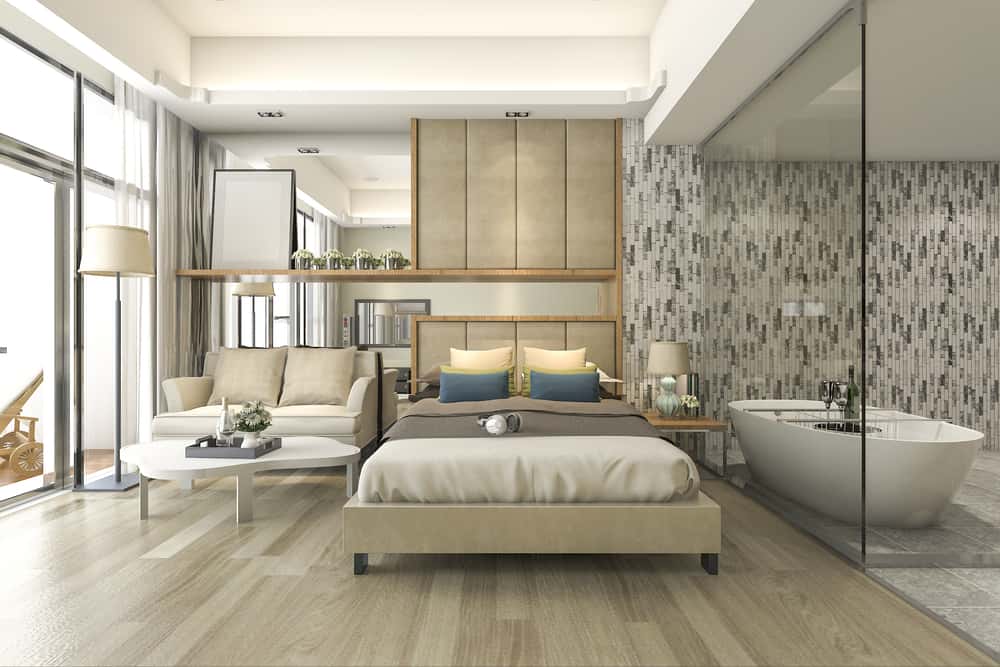 jacuzzi in bedroom design