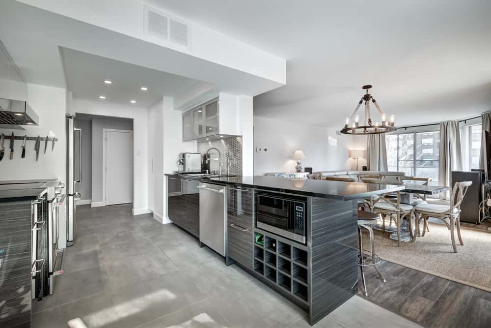 kitchens and bathrooms