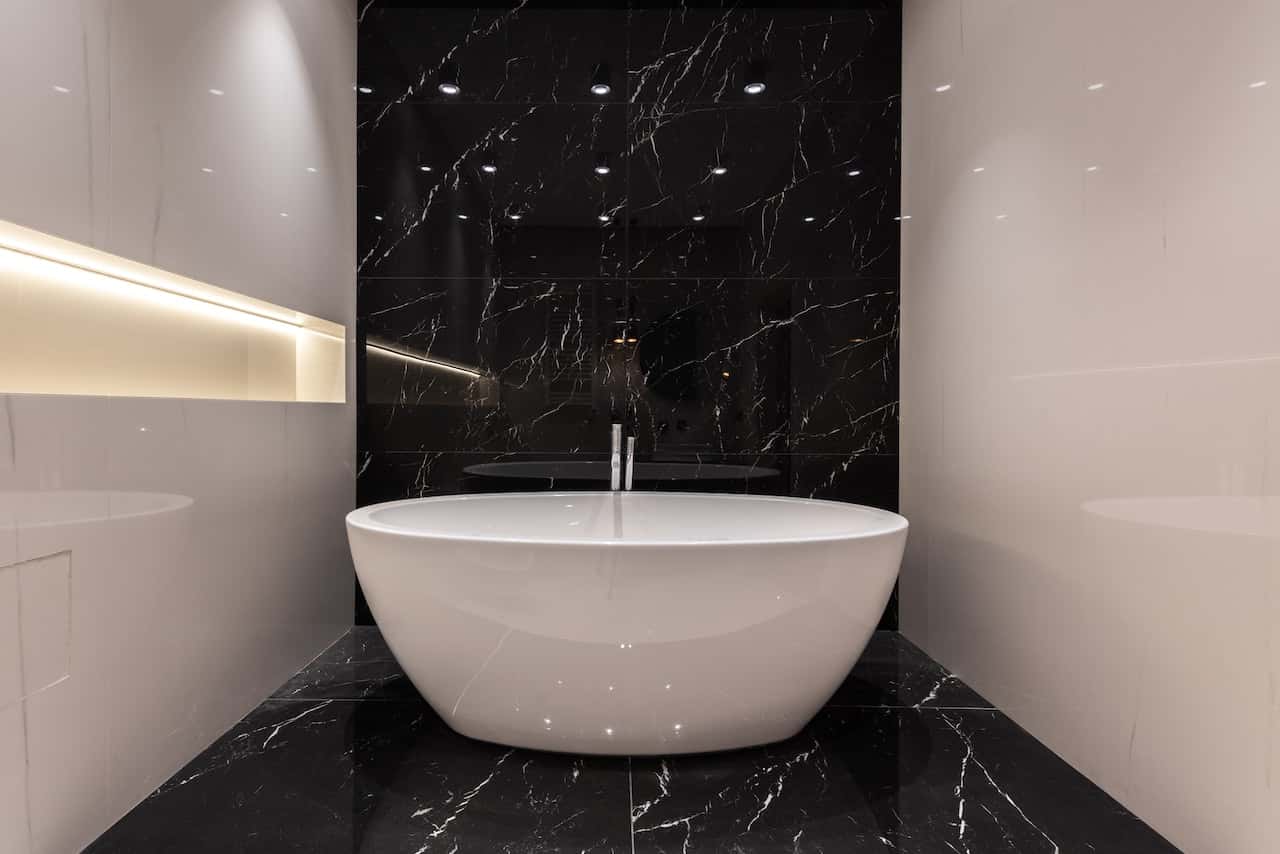 marble wall designs for the bathroom
