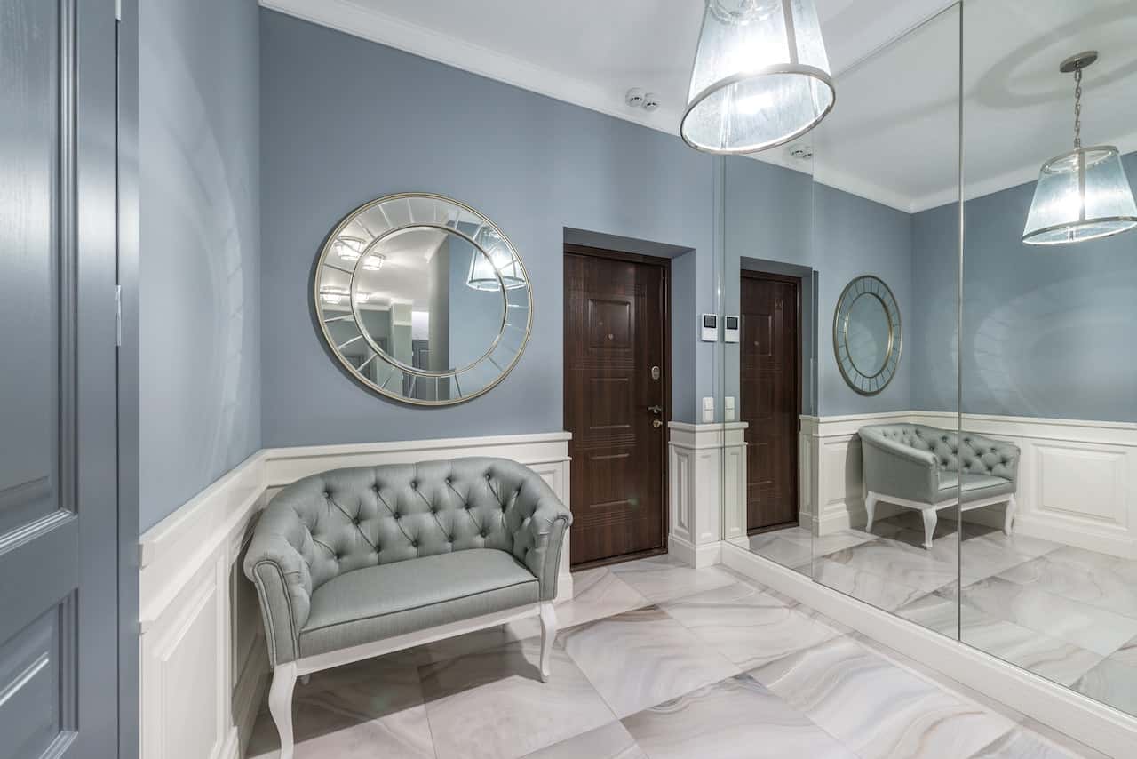mirror wall panels in home interior design