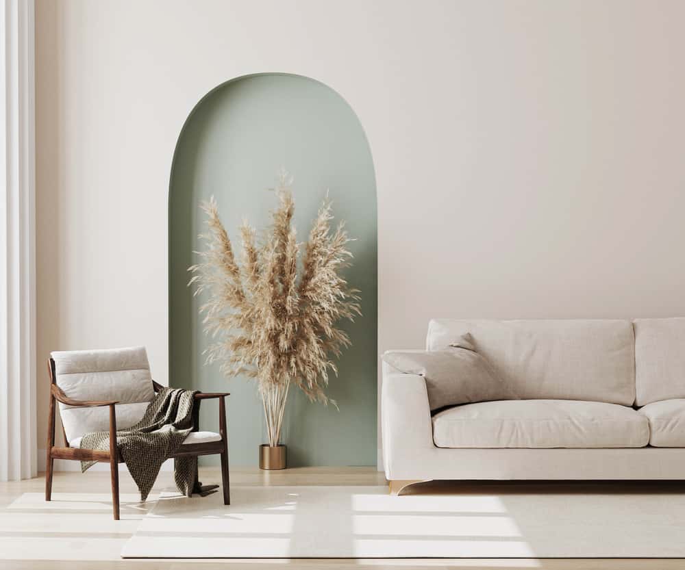 modern arch design for hall