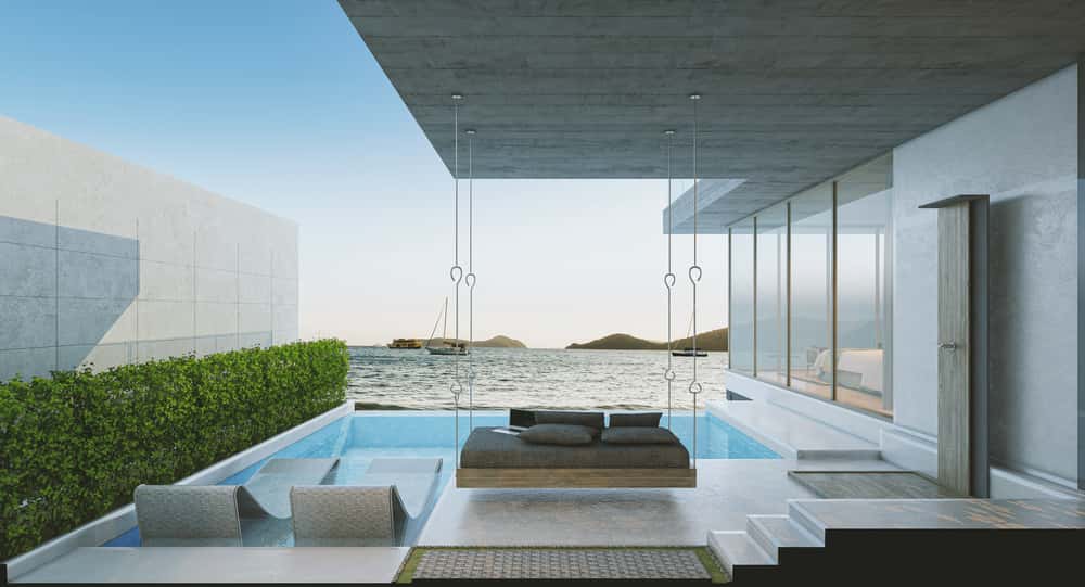 modern balcony ceiling