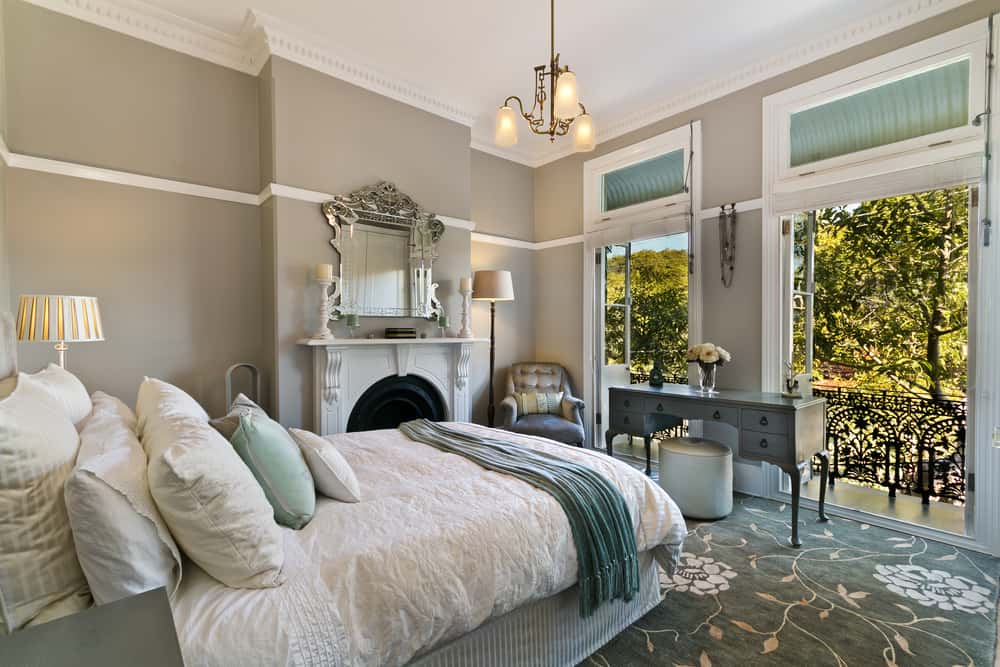 modern bedroom tiles with floral designs