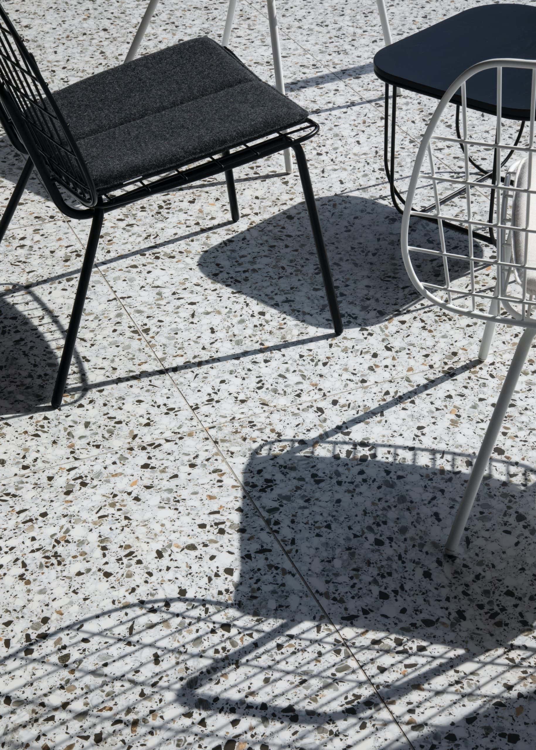 modern chips design on floor