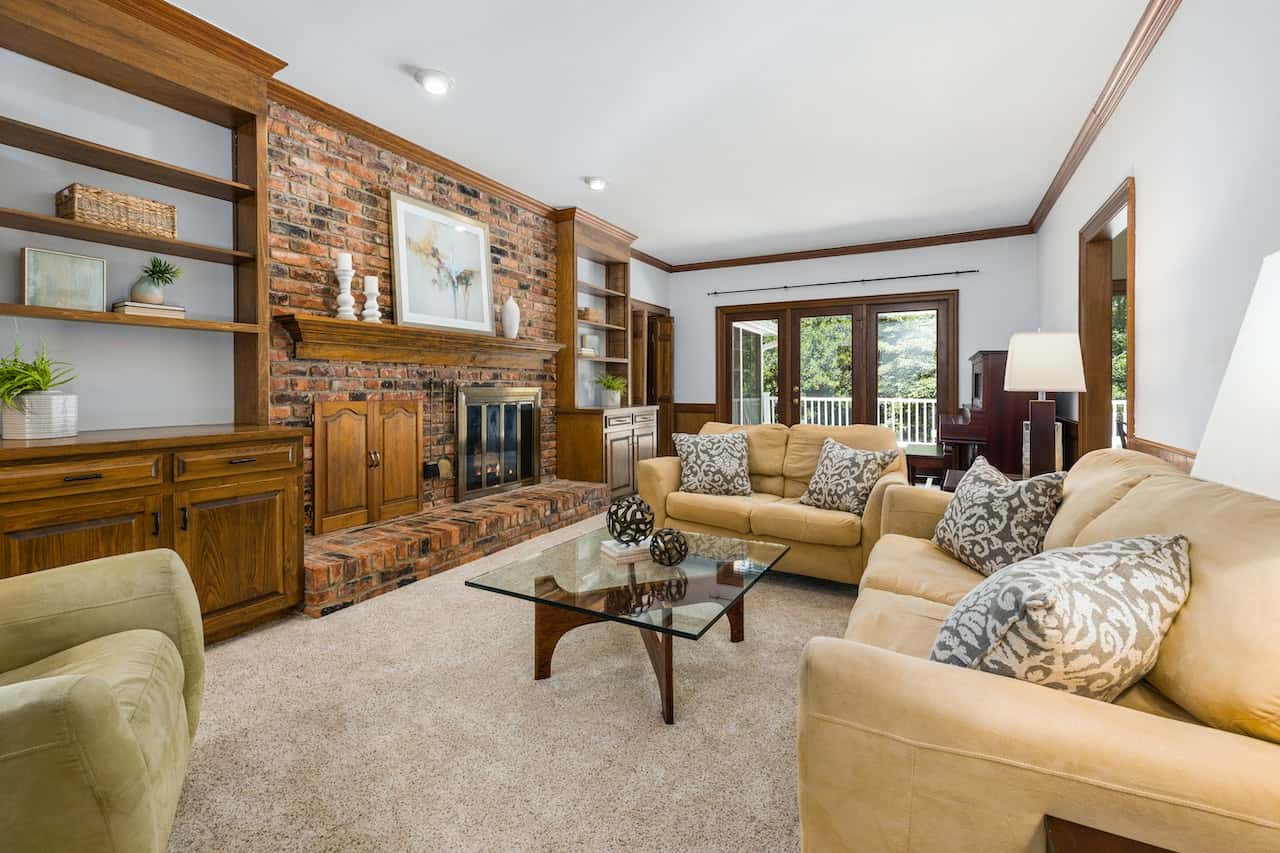 modern farmhouse living room design