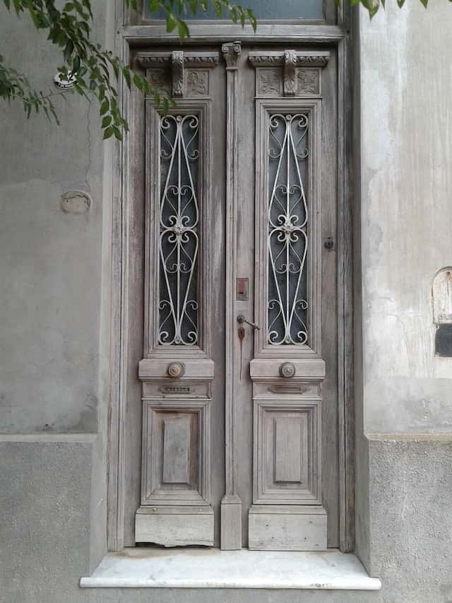 modern grey double door grill gate design