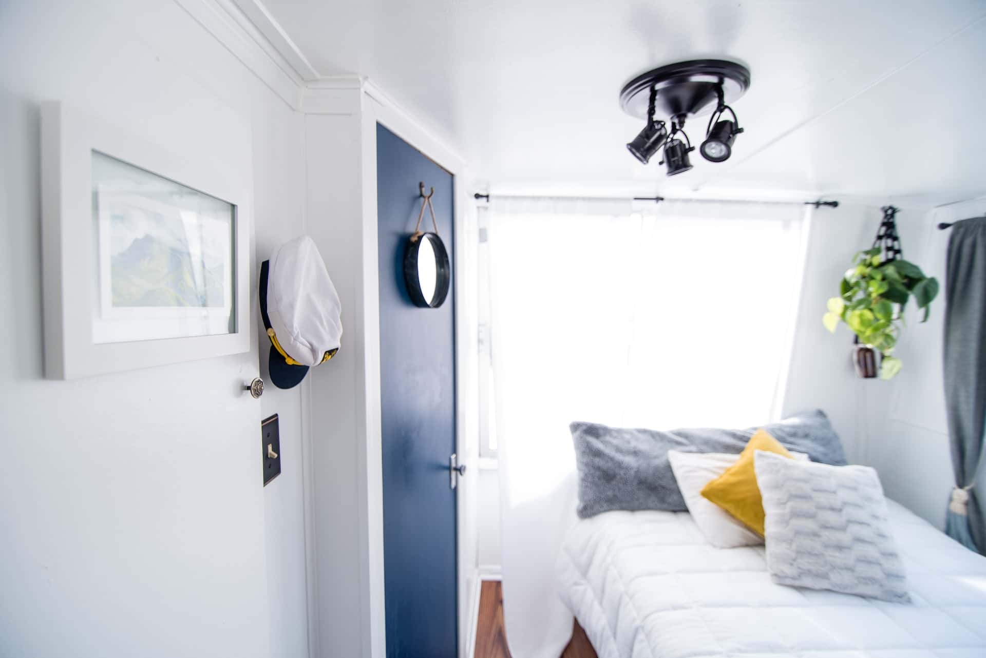 ocean blue accent door