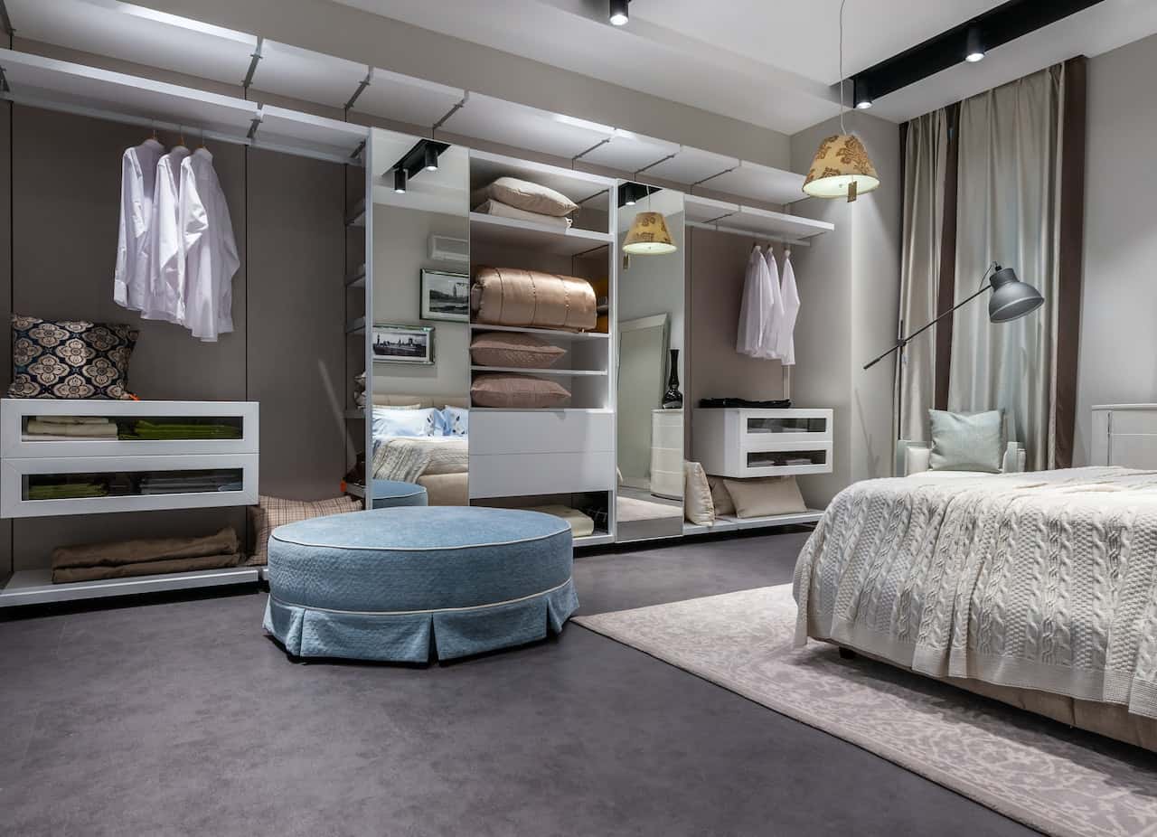 open wardrobe