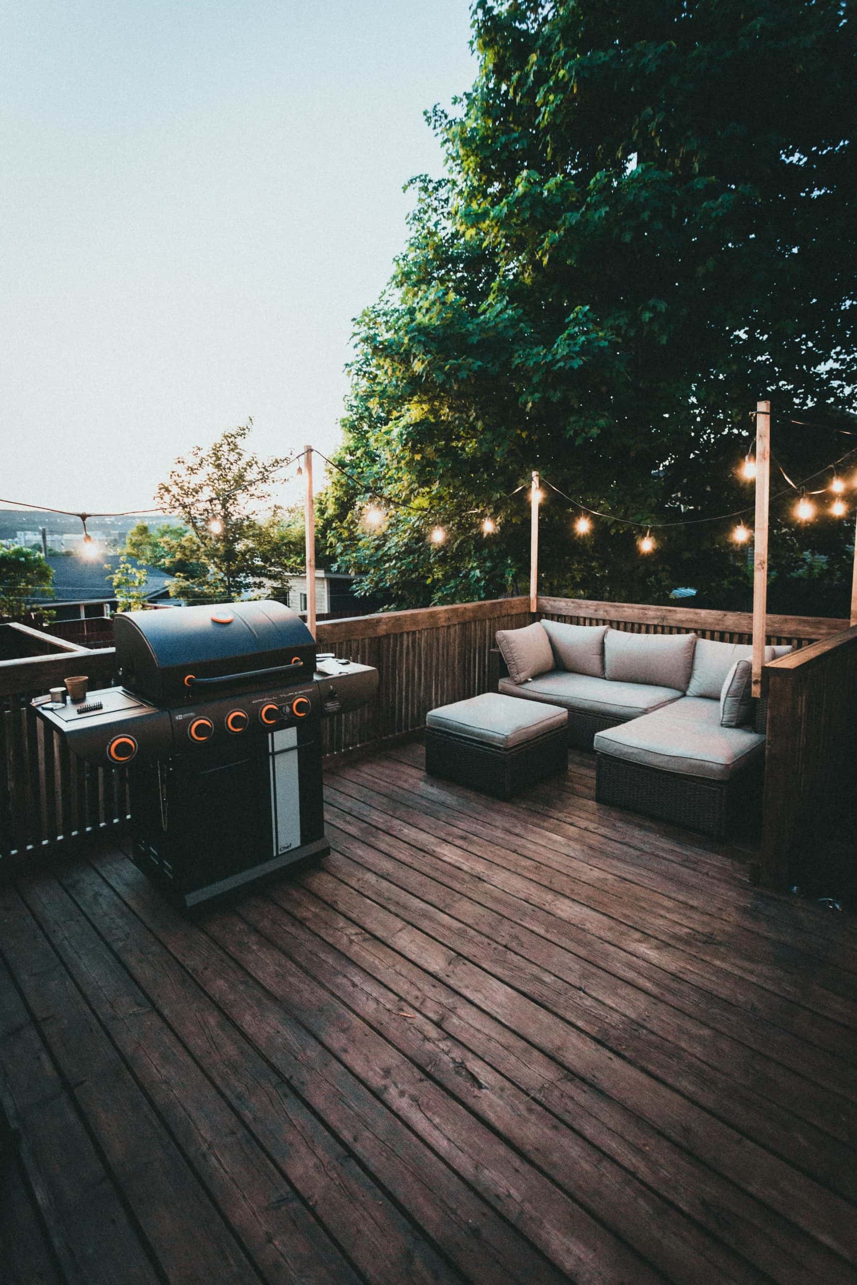 outdoor seating area