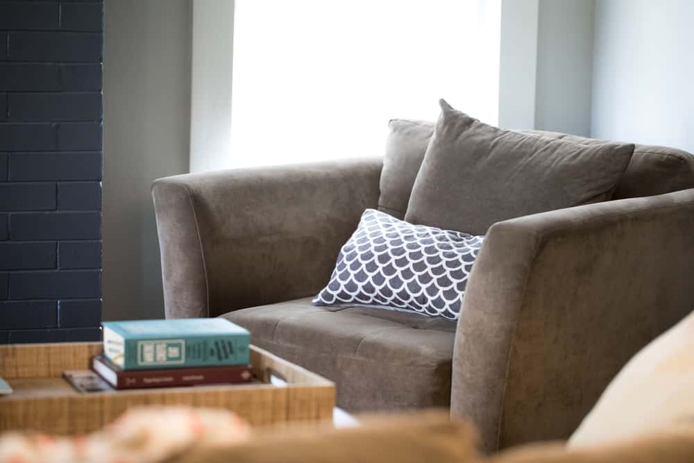 pillow arm sofa