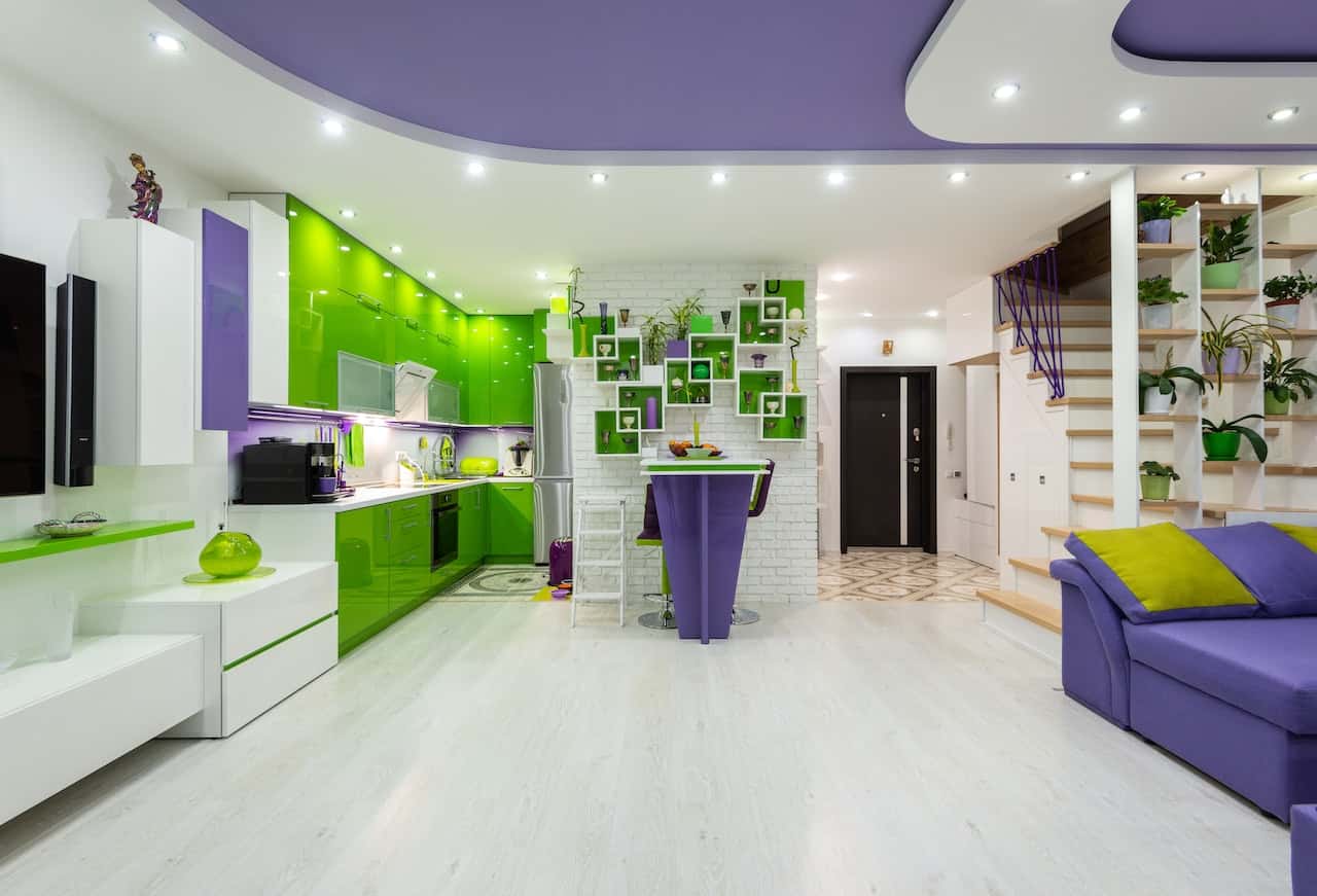 purple pop ceilings