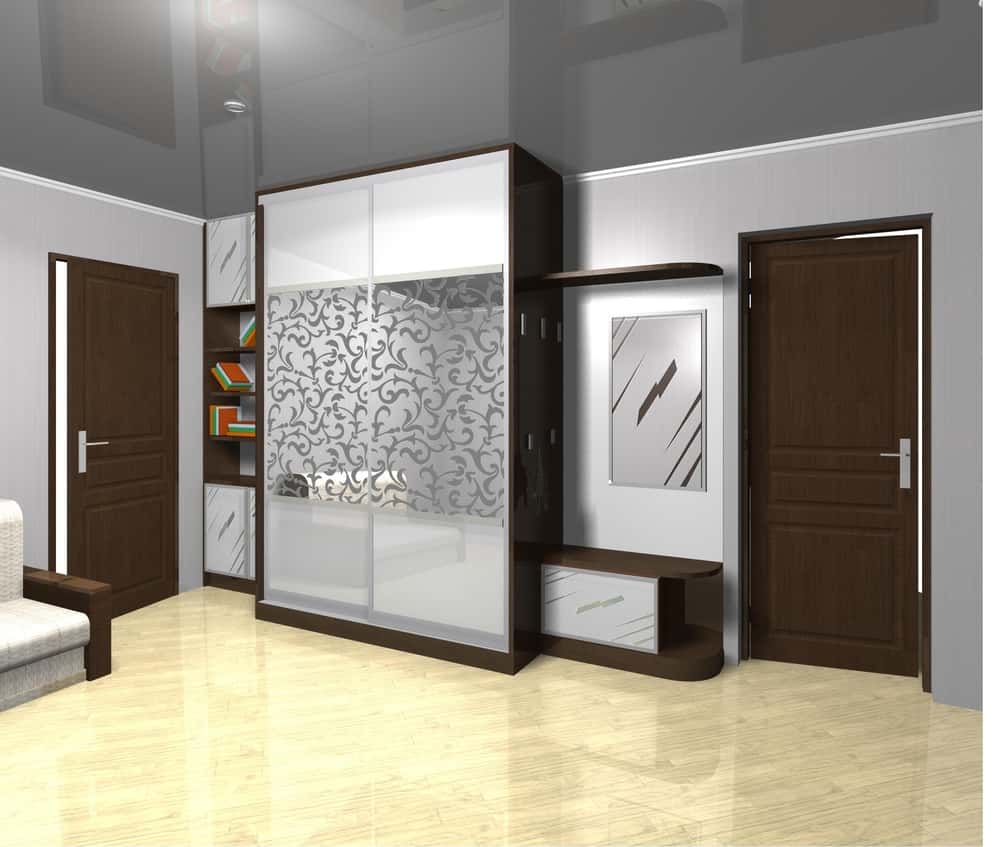 semi-opaque glass sliding door