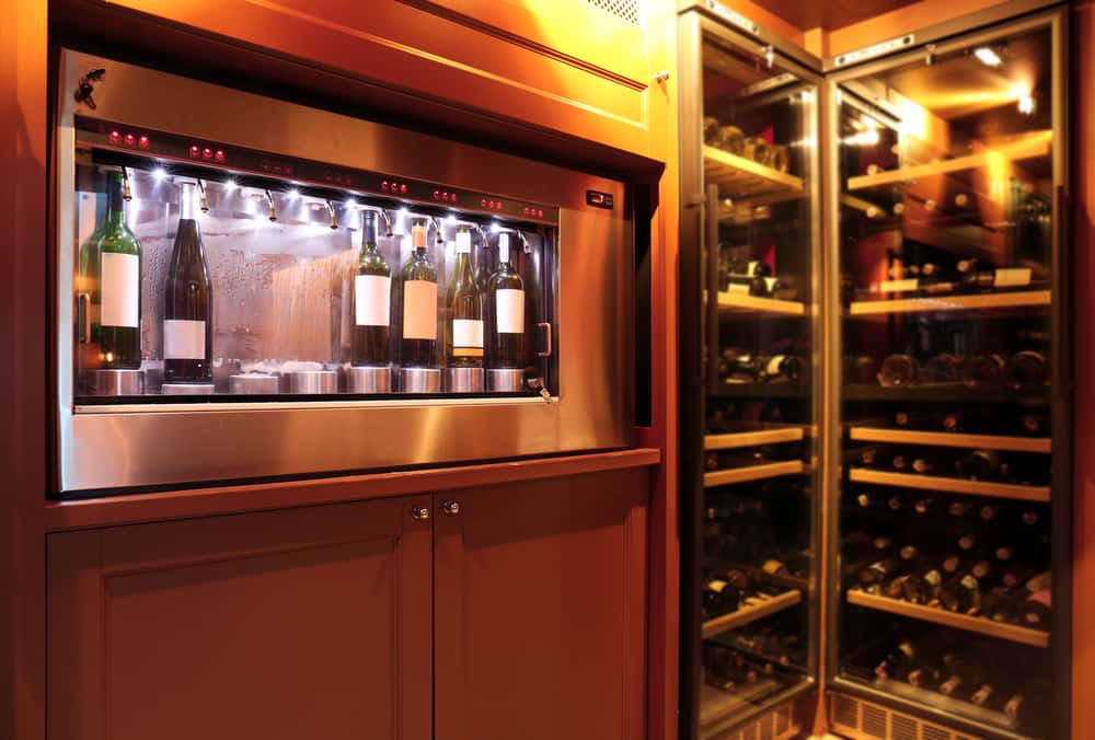small wine display for compact spaces