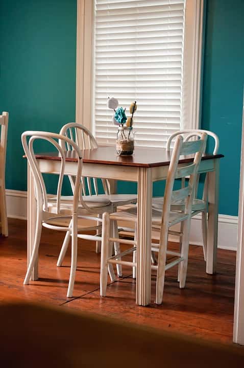 small wood table
