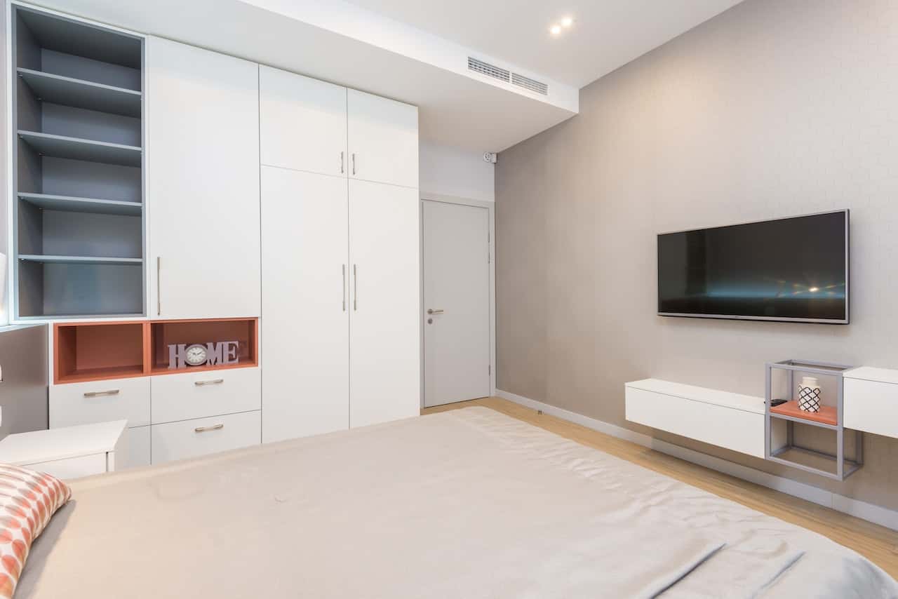 soft push-to-open wardrobe