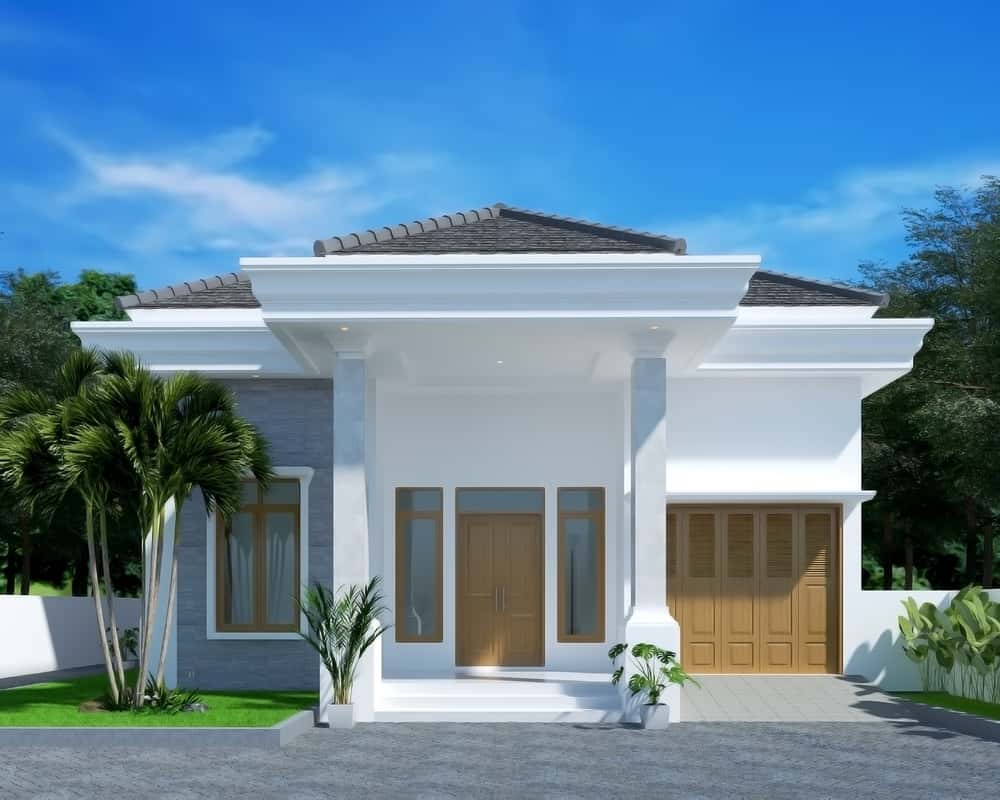 sophisticated single-floor house design