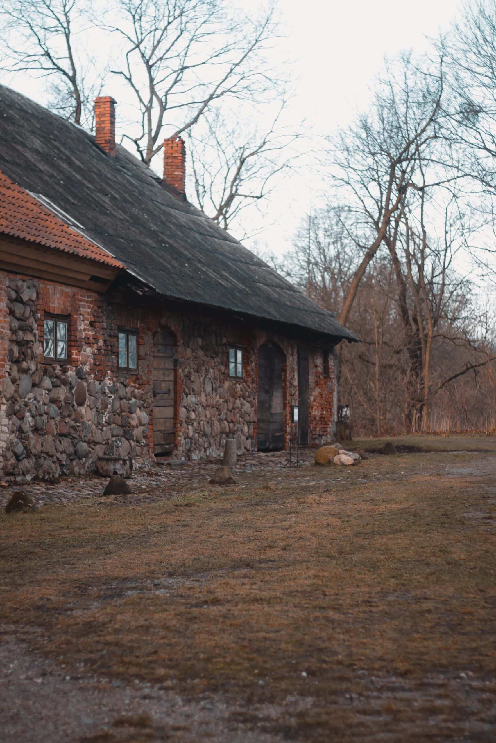 stone village house design