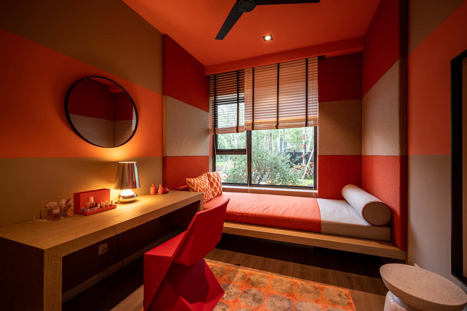 striped wall painting