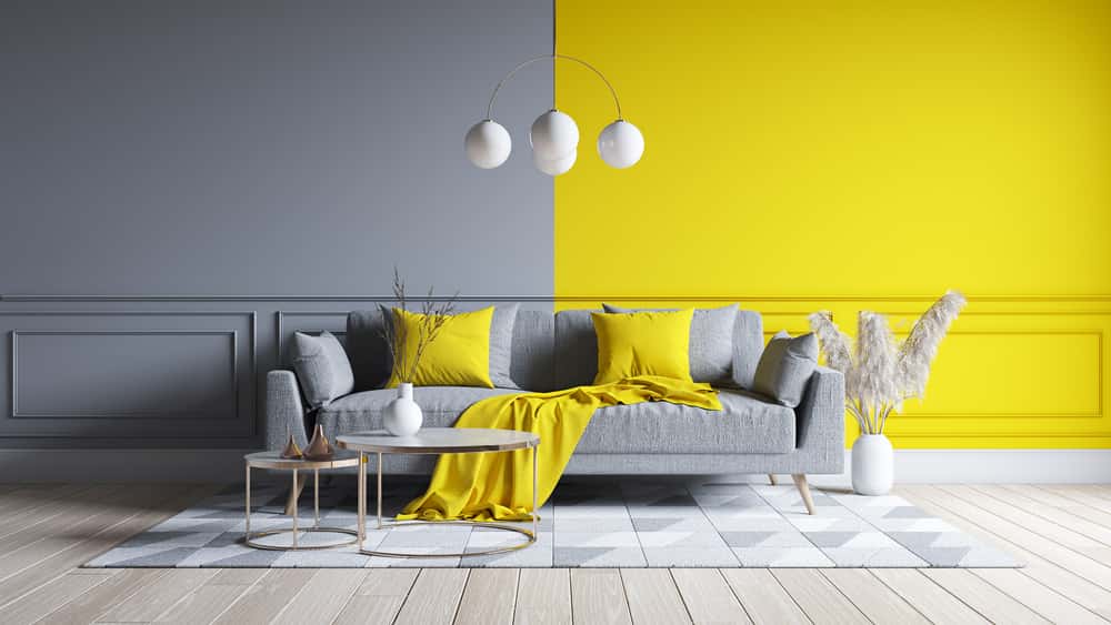 stunning vertical divide wall painting