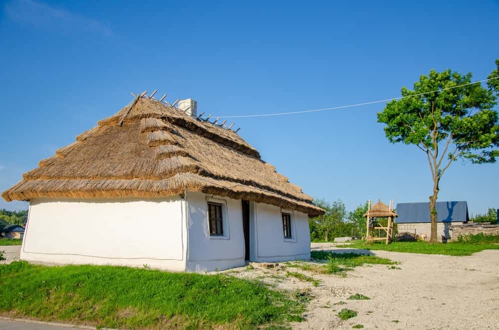 thatched roofing using turf