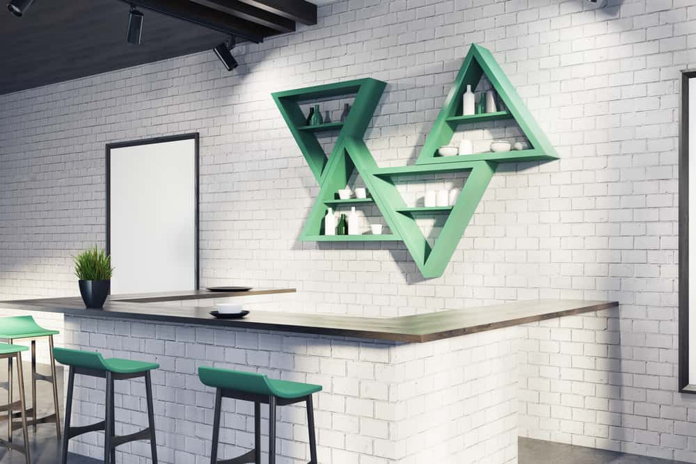 triangular shelf origami furniture