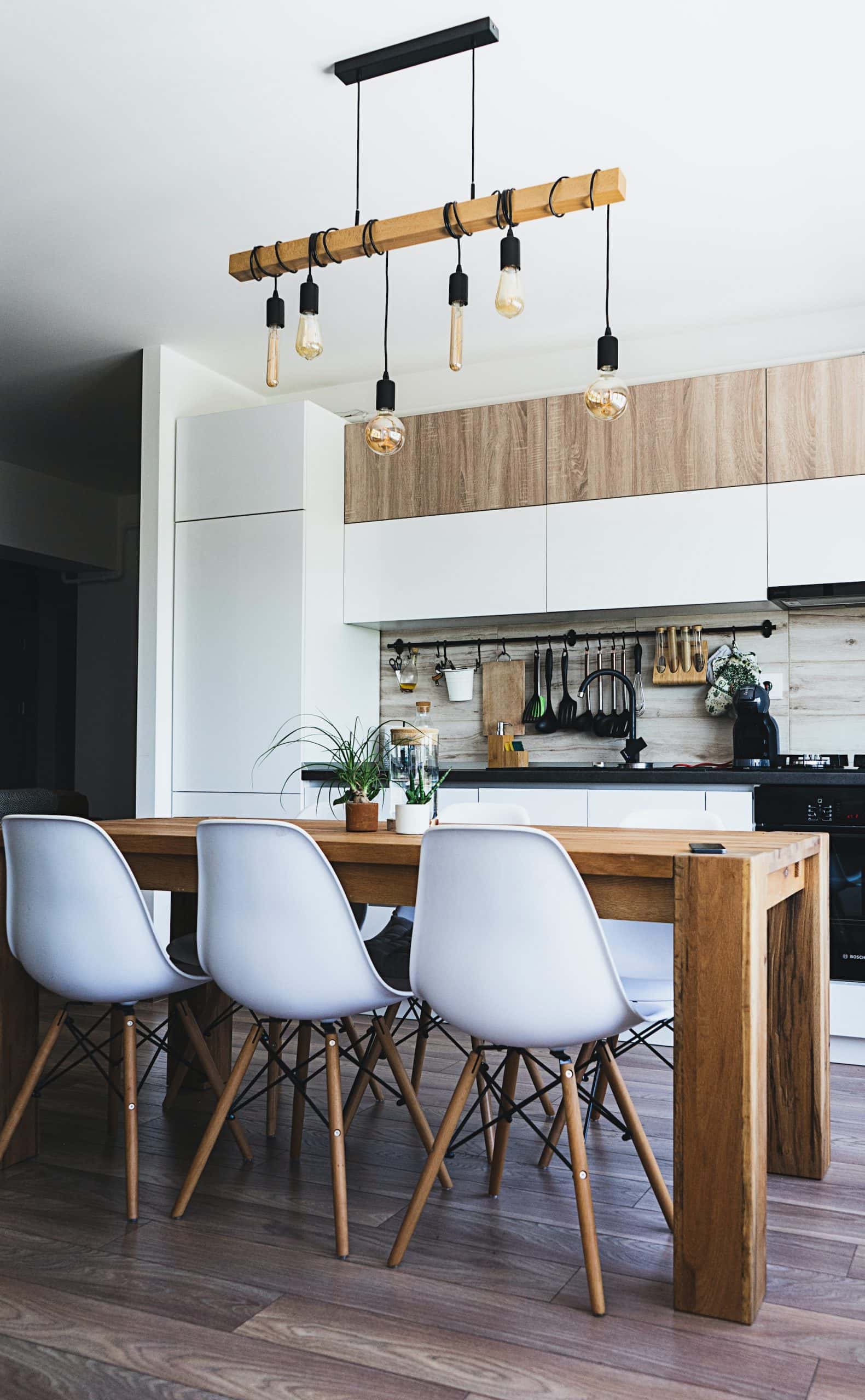 Smart kitchen design small space with built-in cabinets and storage