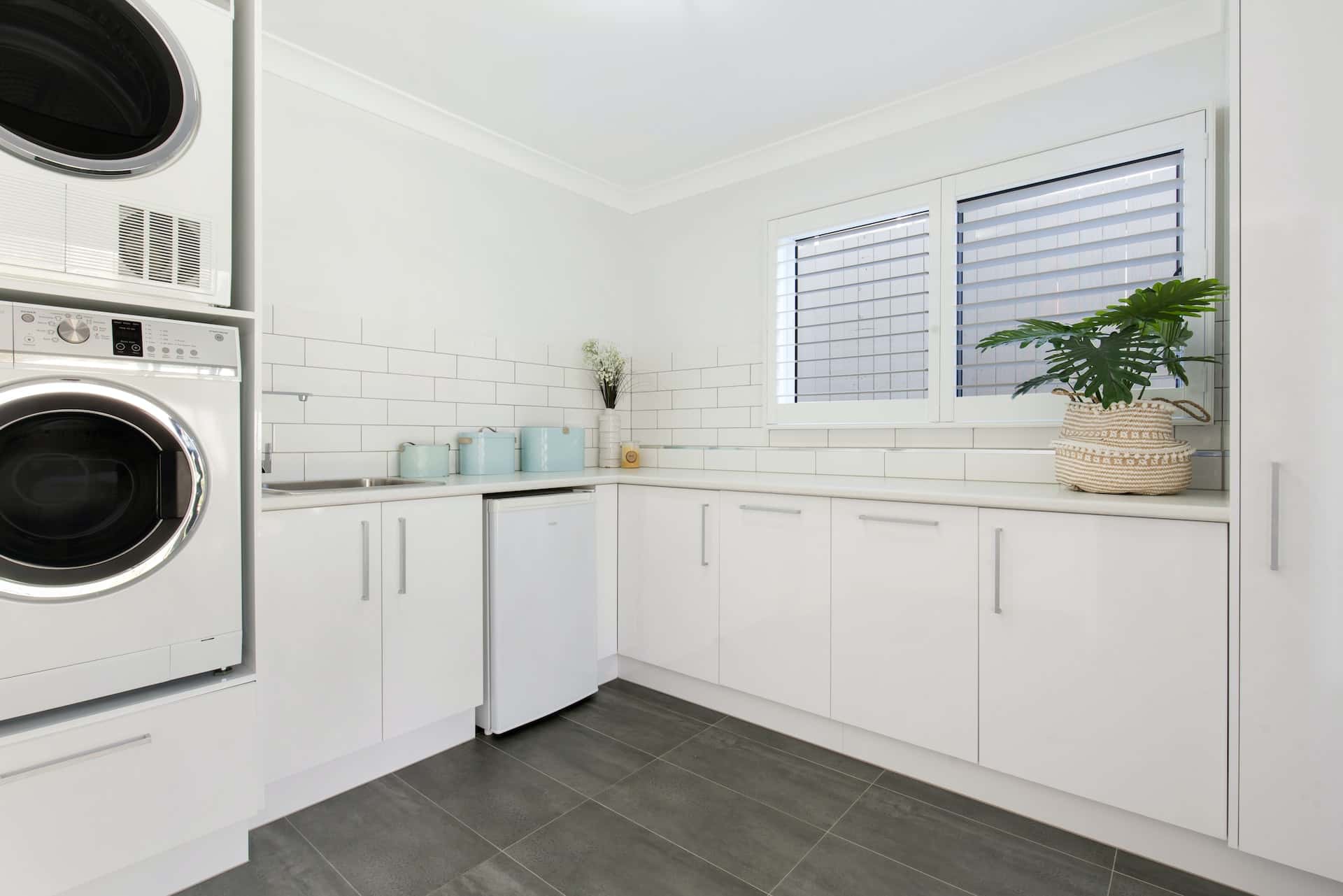 washing machine in kitchen