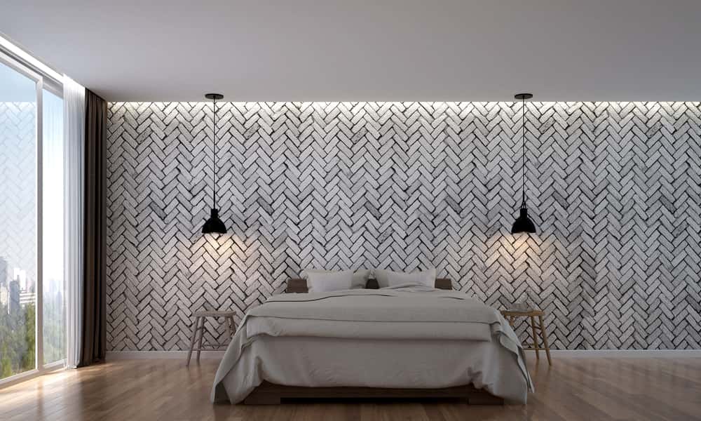 white brick wall texture