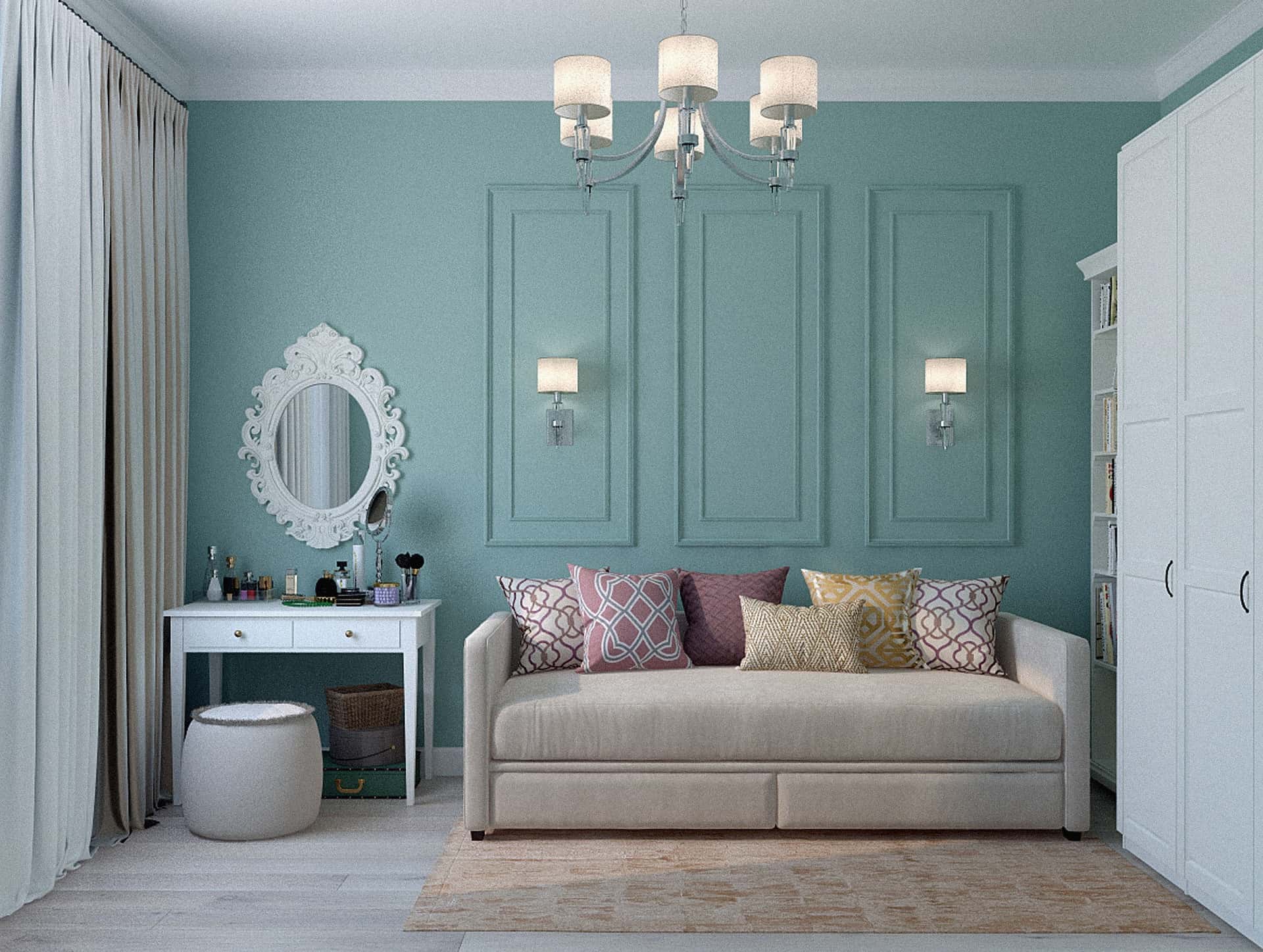 white colour dressing table