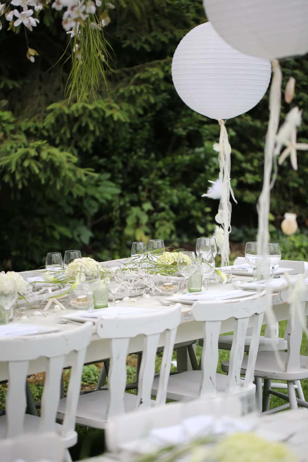white marble outdoor dining table