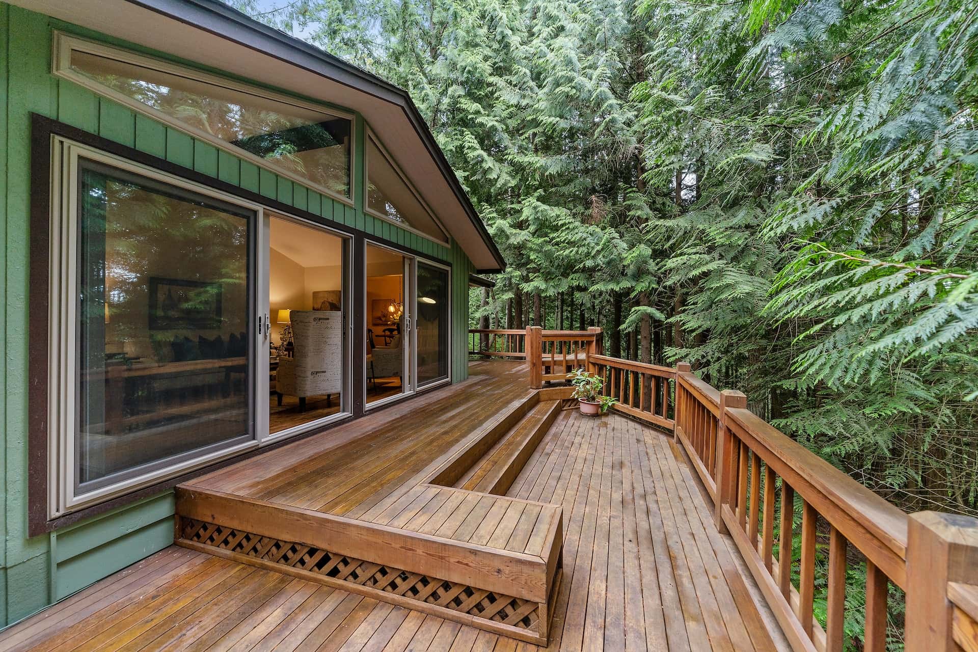 wooden decking material