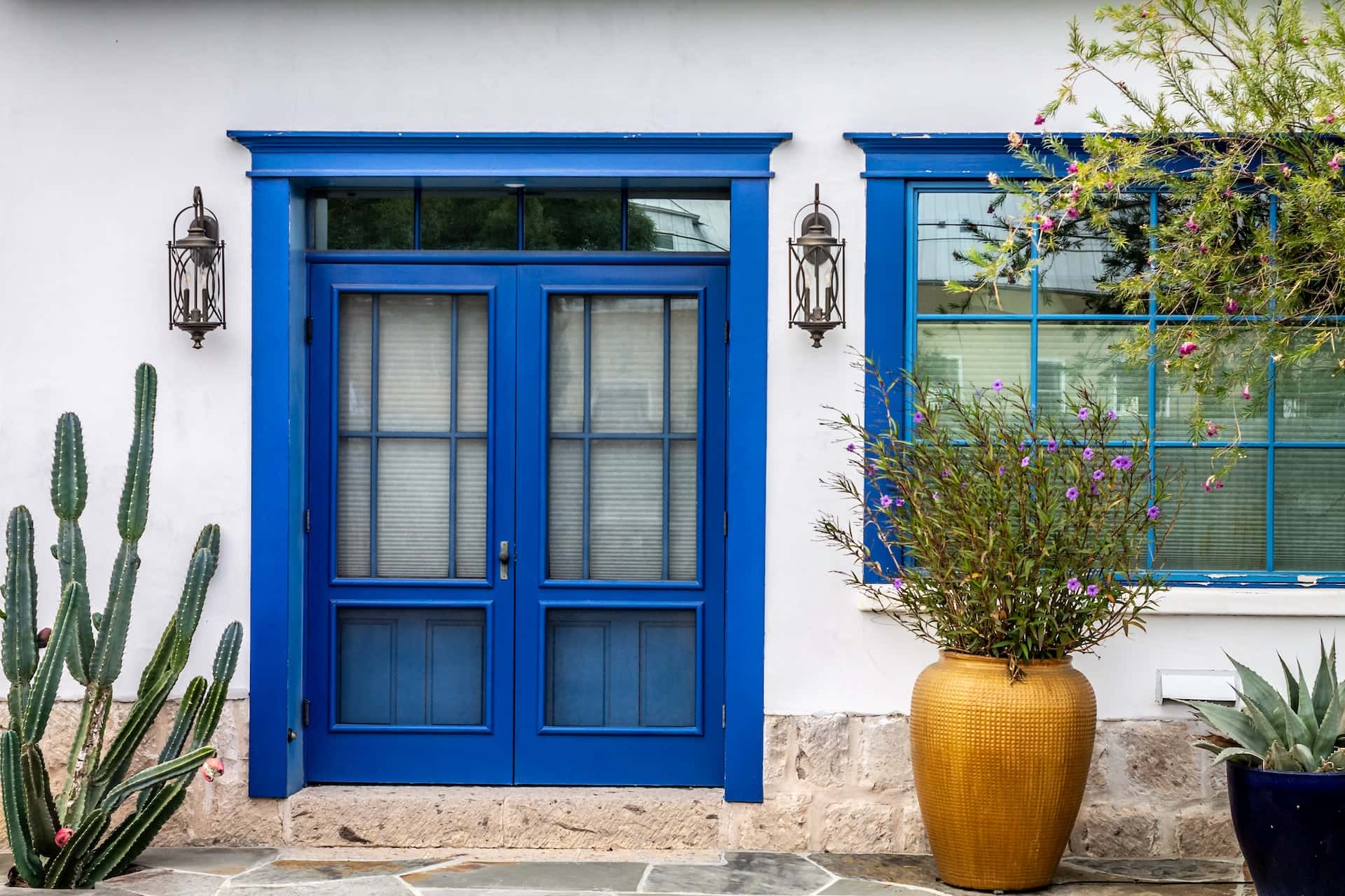 wooden french door design