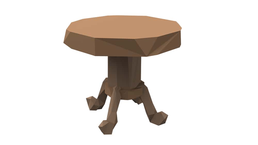 wooden table origami furniture