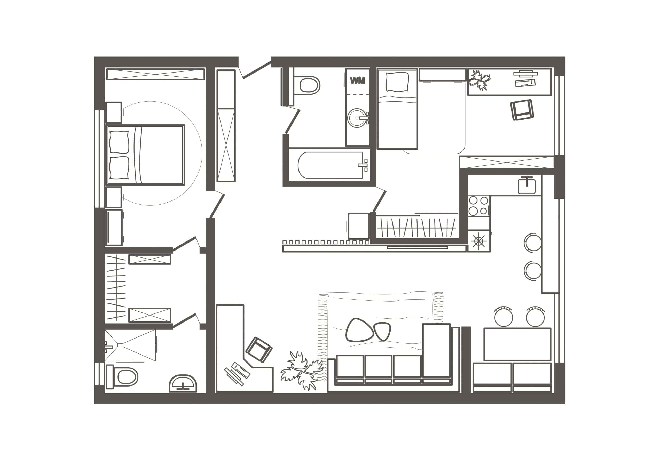 2bhk house plan